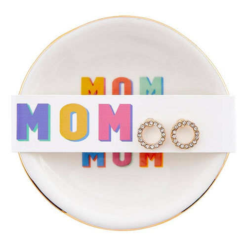 MomMomMom Earring + Tray Set