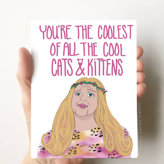 Debbie Draws Funny -Coolest Cats & Kittens Funny Tiger King Card