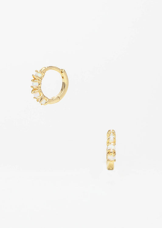 Brenda Grands Jewelry - Opal  Huggies