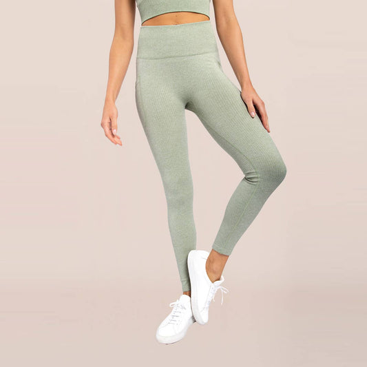 Mono B - Seamless Hybrid Pocket Ribbed Highwaist Leggings