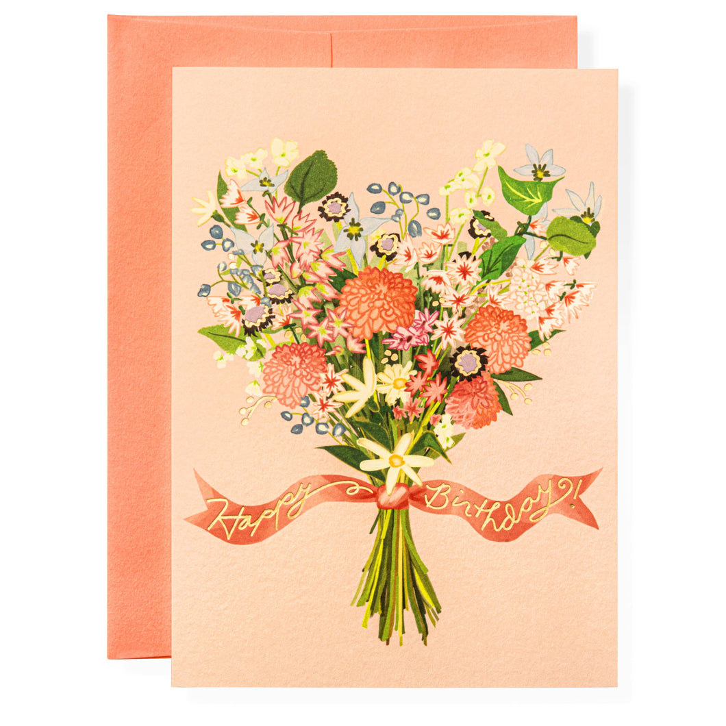 Karen Adams Designs - Birthday Bouquet Greeting Card
