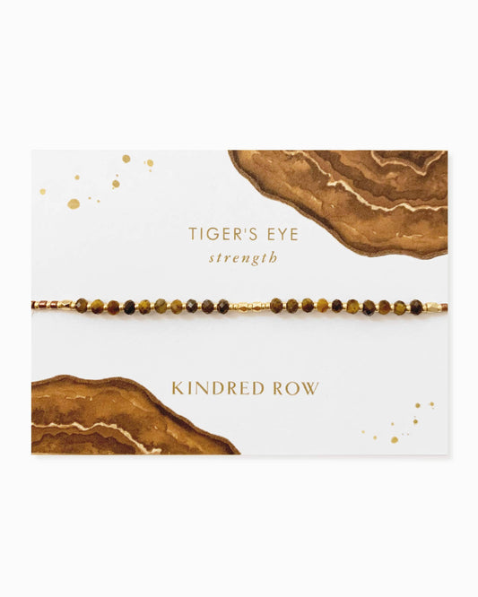 Kindred Row - Tiger's Eye Healing Gemstone Stacking Bracelet