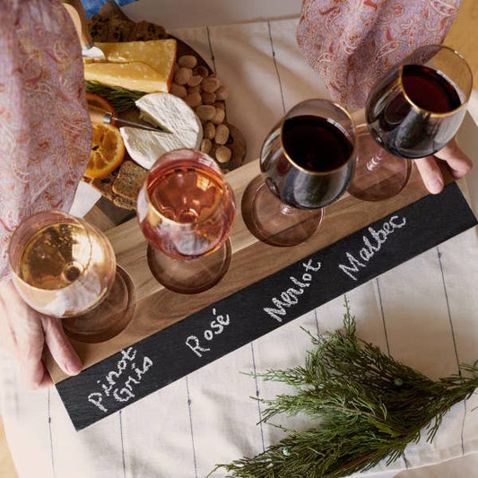 Twine - Acacia Wood Wine Flight Board by Twine®