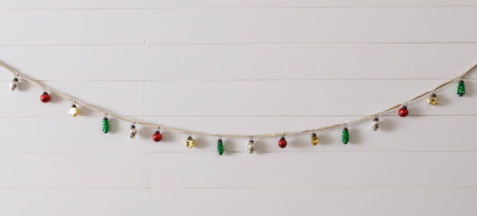 Audrey's - Mini Colored Glass Ornament Garland