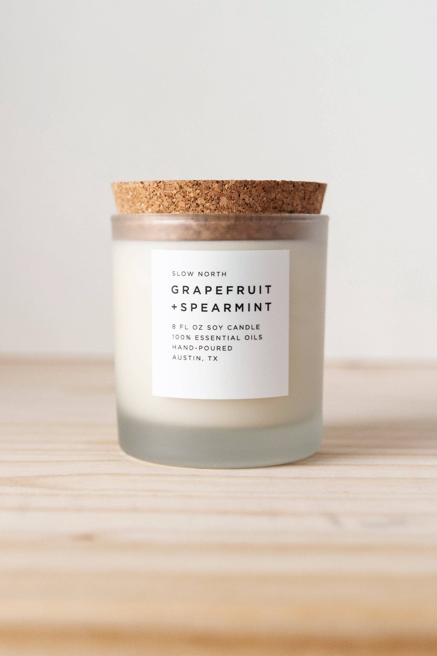 Slow North - Grapefruit + Spearmint Frosted Candle