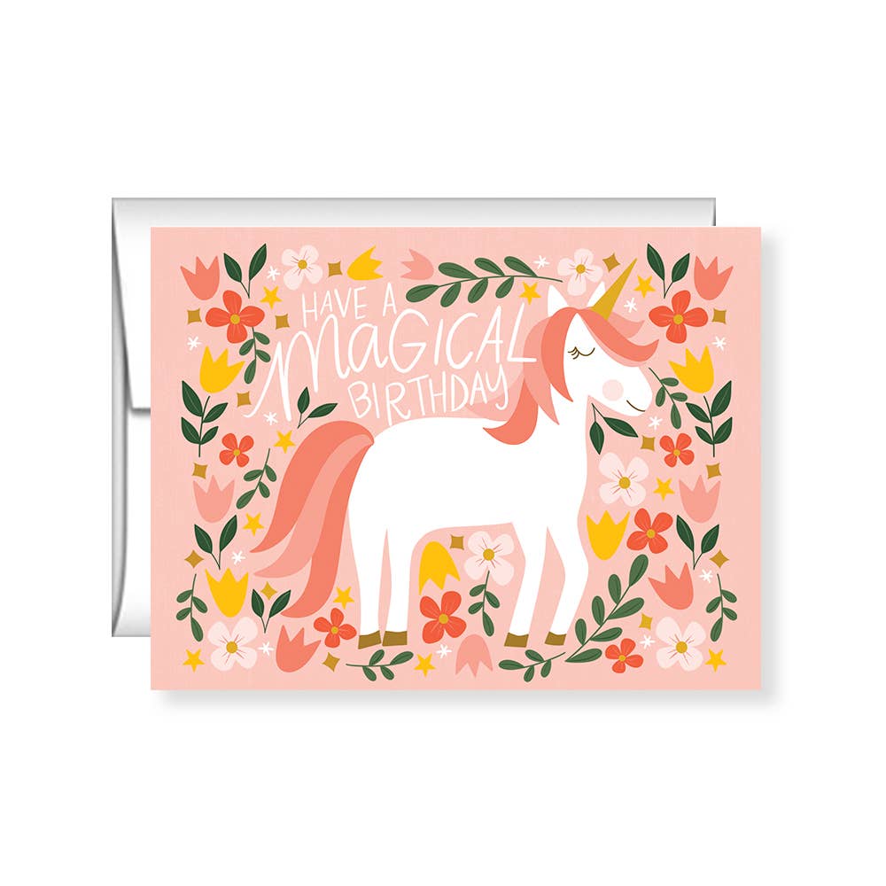 Pen & Paint - Have a magical Birthday, Unicorn, Kids Birthday Card