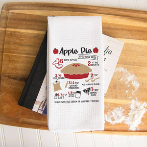 Canary Road - Fall Recipe Apple Pie Kitchen Autumn Towel Decor