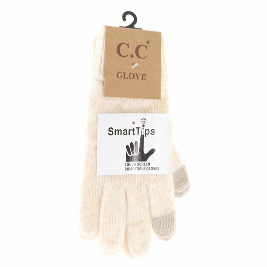C.C - Soft Ribbed Knit Gloves