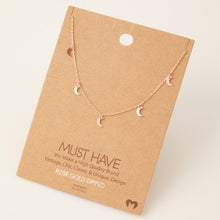 Dainty Crescent Moon Charm Necklace