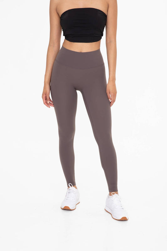 Mono B - Fleece-Lined High-Waist Legging - Mocha