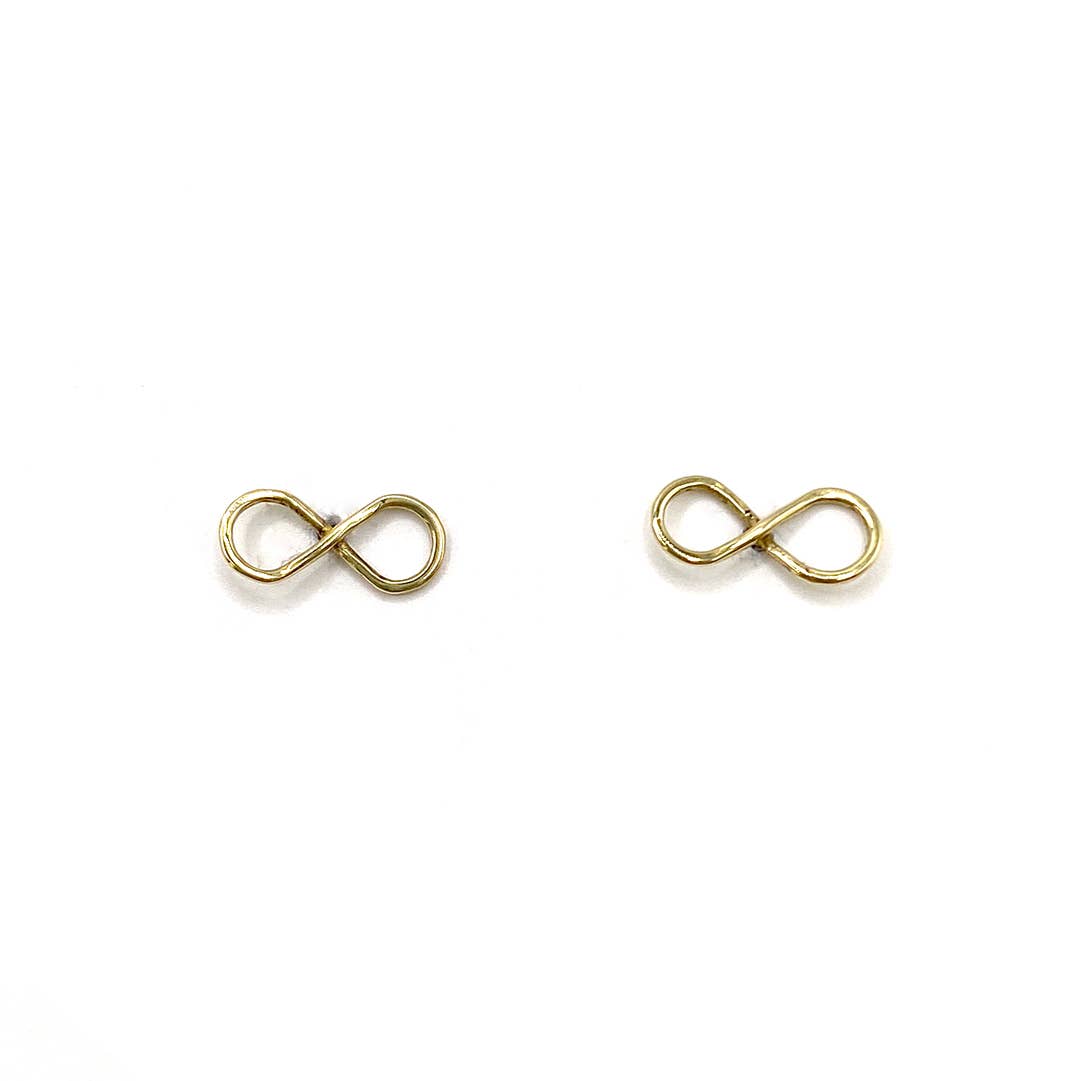 PURPOSE Jewelry - Infinity Studs - Brass