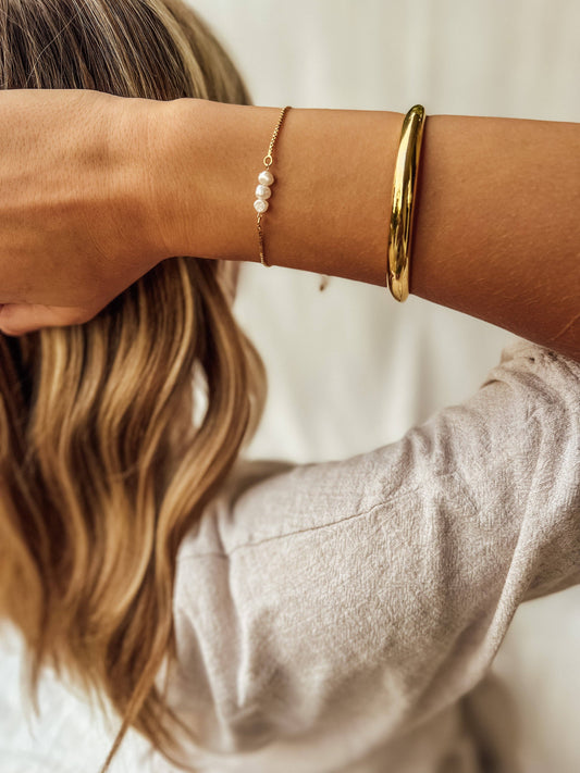 Oak + Eve - The Oak Bay Bracelet: Silver tone