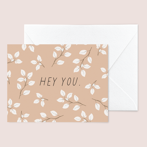 NovaKay Designs - Hey You Greeting Card | Blank Inside
