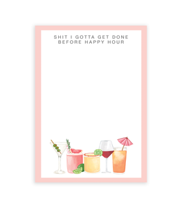 Isabella MG & Co. - Before Happy Hour Notepad