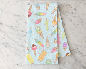 KelseyMDesigns - Ice Cream & Popsicle Tea Towel