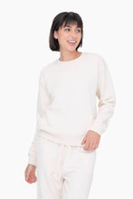 Mono B - Classic Fit Fleece Sweatshirt - Pearled Ivory
