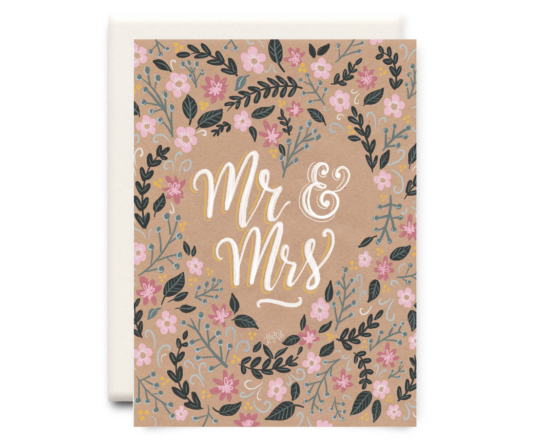 Inkwell Cards - Mr & Mrs | Wedding Greeting Card