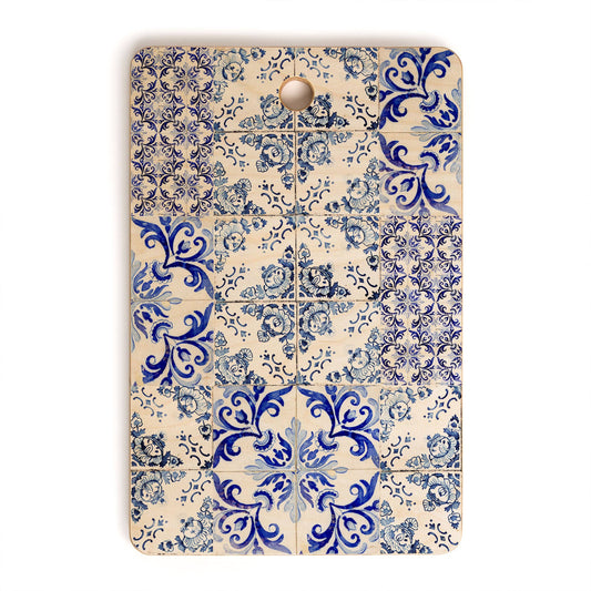 Deny Designs - Ingrid Beddoes Portuguese Azulejos Cutting Board Rectangle