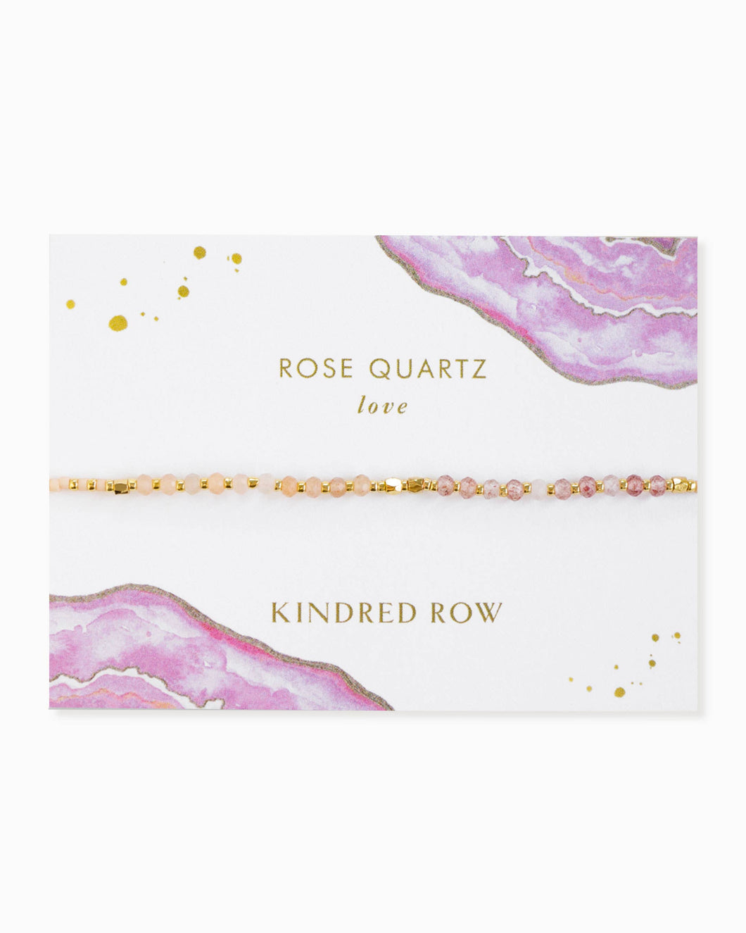 Kindred Row - Rose Quartz Healing Gemstone Stacking Bracelet