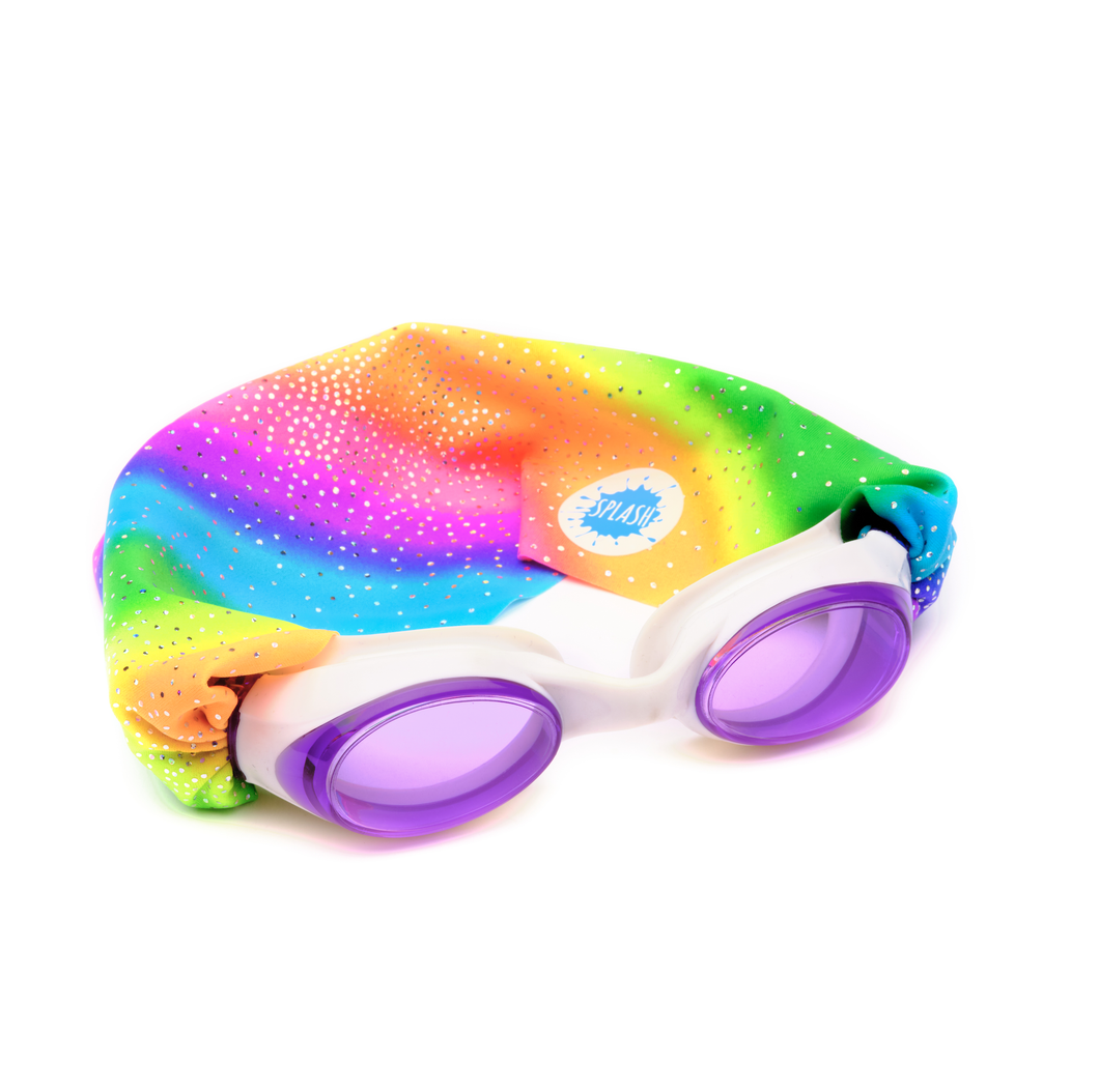 Splash Swim Goggles - Rainbow Sparkle Swim Goggles