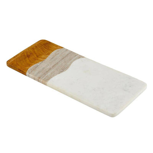 Marble Wood Resin Serving Board