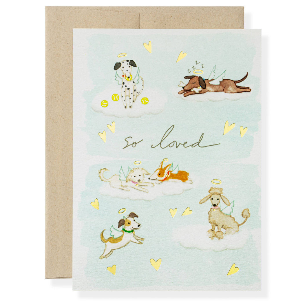 Karen Adams Designs - Dog Heaven Greeting Card