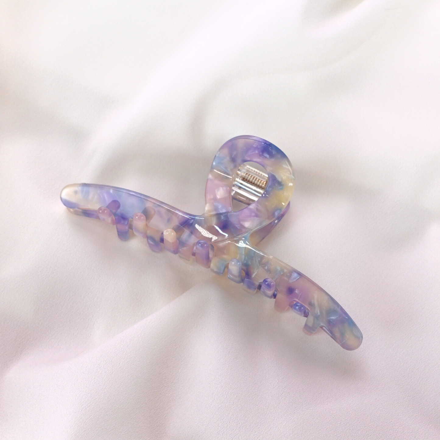 Love Attack - Joanna Cellulose Acetate Hair Claw Clips: Purple Multi